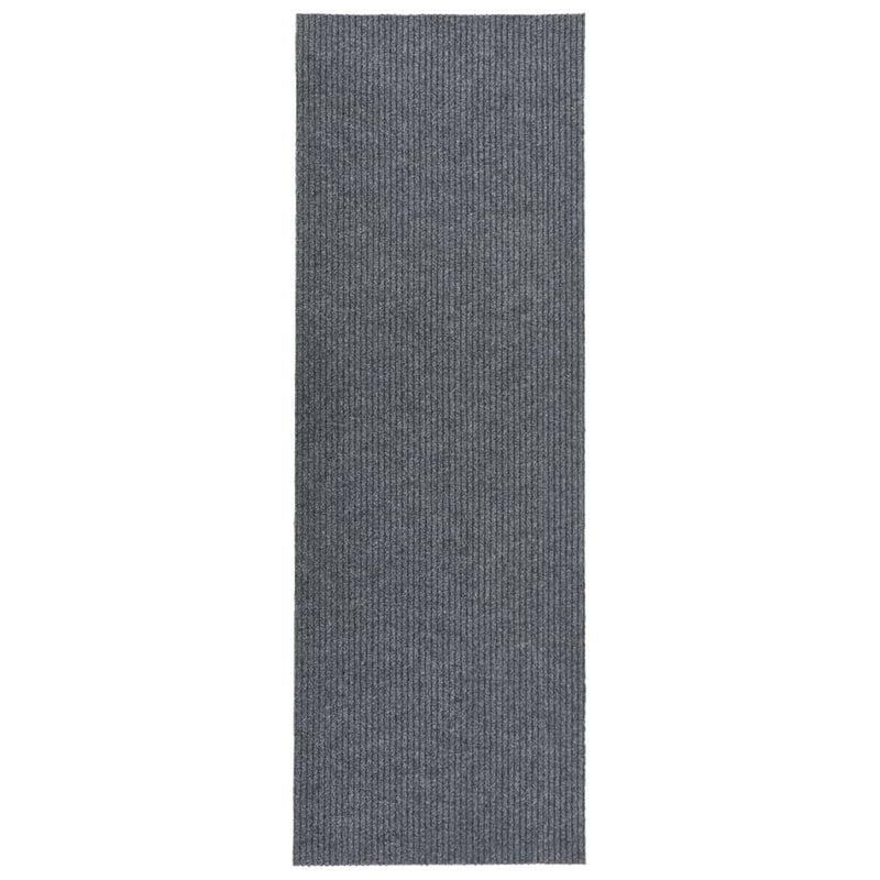 Vidaxl droogloopmat 100x350 cm grijs