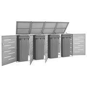 VidaXL Containerberging vierdubbel 276,5x77,5x112,5 cm roestvrij staal - afbeelding 1