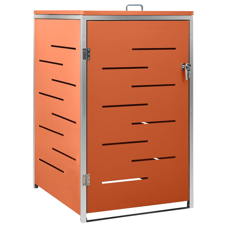 Vidaxl containerberging enkel 69x77,5x115 cm roestvrij staal