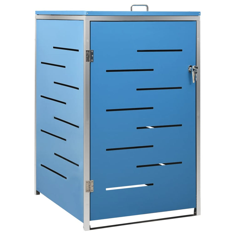 Vidaxl containerberging enkel 69x77,5x115 cm roestvrij staal