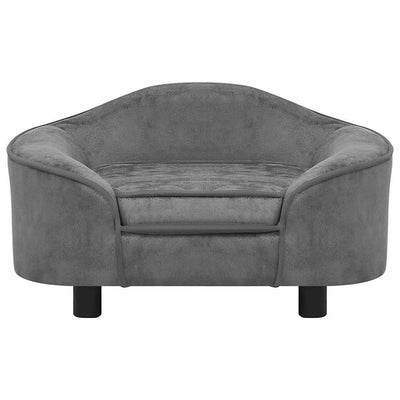 Vidaxl hondenbank 67x47x36 cm pluche grijs