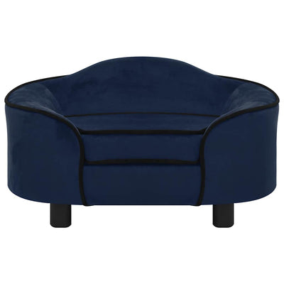 Vidaxl hondenbank 67x47x36 cm pluche blauw
