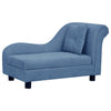 Vidaxl hondenbank met kussen 83x44x44 cm pluche blauw