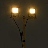 Vidaxl spotlight met statief led 2x20 w warmwit - afbeelding 2