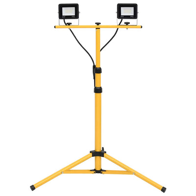 Vidaxl spotlight met statief led 2x20 w koudwit