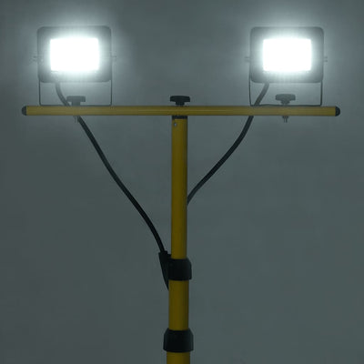 Vidaxl spotlight met statief led 2x20 w koudwit