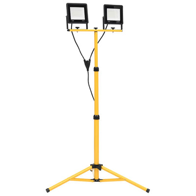Vidaxl spotlight met statief led 2x50 w koudwit