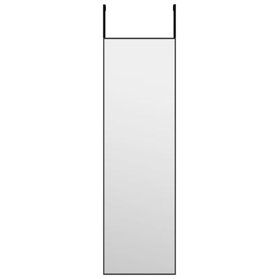 Vidaxl deurspiegel 30x100 cm glas en aluminium zwart