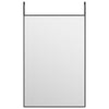 Vidaxl deurspiegel 40x60 cm glas en aluminium zwart