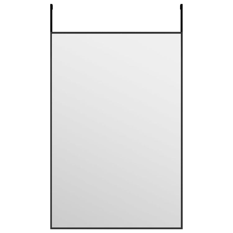 Vidaxl deurspiegel 40x60 cm glas en aluminium zwart