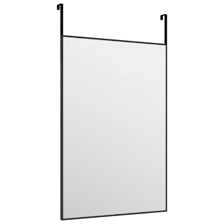 Vidaxl deurspiegel 40x60 cm glas en aluminium zwart