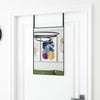 Vidaxl deurspiegel 40x60 cm glas en aluminium zwart