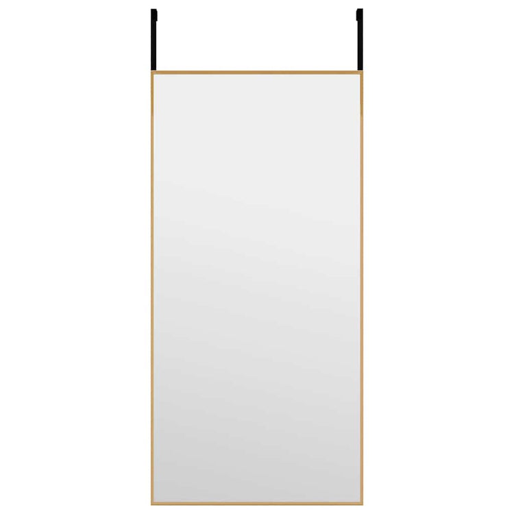 Vidaxl deurspiegel 30x60 cm glas en aluminium goudkleurig