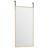 Vidaxl deurspiegel 30x60 cm glas en aluminium goudkleurig