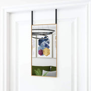 Vidaxl deurspiegel 30x60 cm glas en aluminium goudkleurig - afbeelding 1