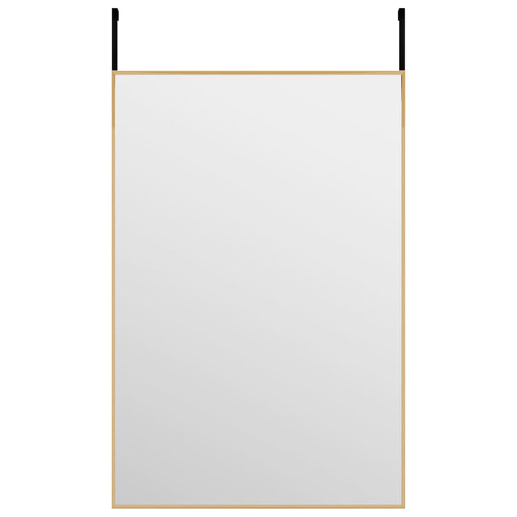 Vidaxl deurspiegel 40x60 cm glas en aluminium goudkleurig