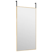 Vidaxl deurspiegel 40x80 cm glas en aluminium goudkleurig - afbeelding 3