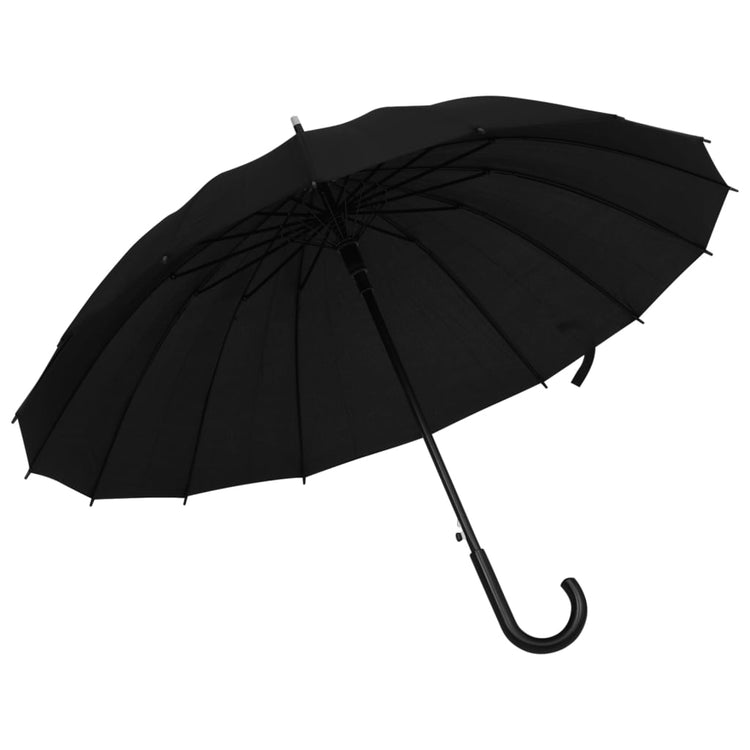 Vidaxl paraplu automatisch 105 cm zwart