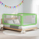 Vidaxl bedhekje peuter 200x25 cm stof groen