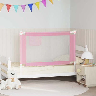 Vidaxl bedhekje peuter 120x25 cm stof roze