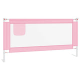 Vidaxl bedhekje peuter 180x25 cm stof roze - afbeelding 2
