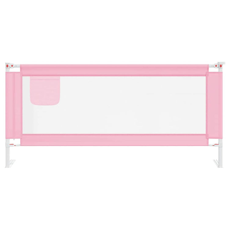 Vidaxl bedhekje peuter 200x25 cm stof roze