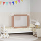 Vidaxl bedhekje peuter 90x25 cm stof taupe