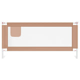 Vidaxl bedhekje peuter 200x25 cm stof taupe - afbeelding 3