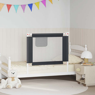 Vidaxl bedhekje peuter 90x25 cm stof donkergrijs