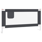Vidaxl bedhekje peuter 160x25 cm stof donkergrijs - afbeelding 2