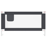 Vidaxl bedhekje peuter 160x25 cm stof donkergrijs - afbeelding 3