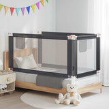 Vidaxl bedhekje peuter 160x25 cm stof donkergrijs - afbeelding 1