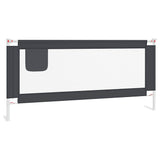 Vidaxl bedhekje peuter 200x25 cm stof donkergrijs - afbeelding 2