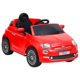 Vidaxl kinderauto fiat 500 elektrisch rood - afbeelding 1