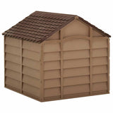 Vidaxl hondenhok 71x71,5x68 cm pp bruin - afbeelding 3