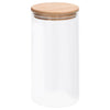 Vidaxl opbergpotten met bamboe deksels 4 st 1200 ml glas