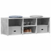 Vidaxl schoenenopbergbank 105x35x35 cm bewerkt hout betongrijs