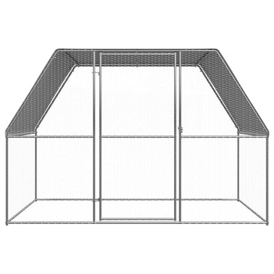 Vidaxl buitenhok voor kippen 3x2x2 m gegalvaniseerd staal