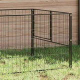 Vidaxl hondenkennel 100x100x70 cm staal zwart - afbeelding 3