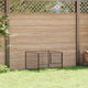 Vidaxl hondenkennel 100x100x70 cm staal zwart