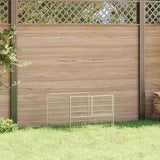 Vidaxl hondenkennel 100x100x70 cm staal zilverkleurig - afbeelding 1