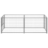 Vidaxl hondenkennel 200x100x70 cm staal zilverkleurig - afbeelding 2