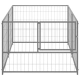 Vidaxl hondenkennel 200x100x70 cm staal zilverkleurig - afbeelding 3