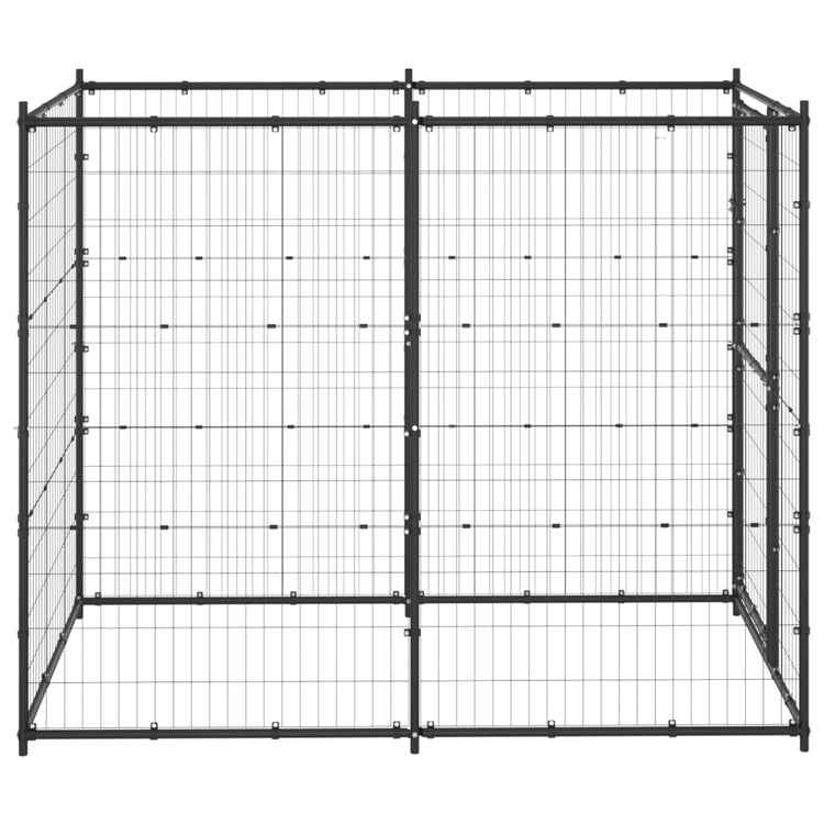 Vidaxl hondenkennel voor buiten 110x220x180 cm staal