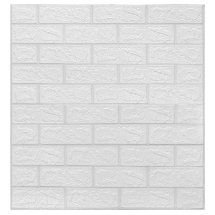 Vidaxl 3d-behang zelfklevend 10 st bakstenen wit