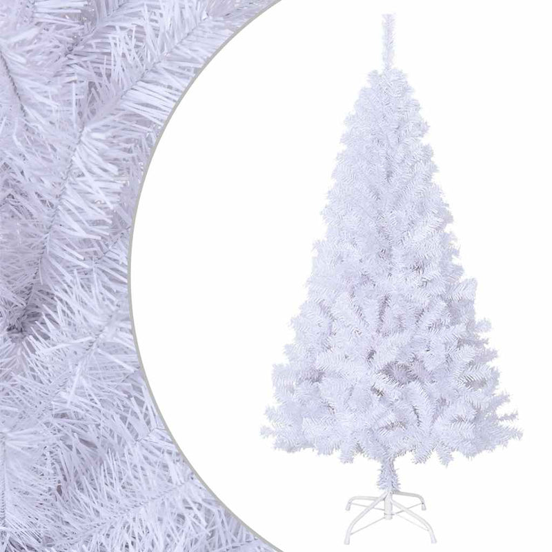 Vidaxl kunstkerstboom met dikke takken 120 cm pvc wit
