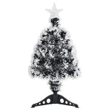 Vidaxl kerstboom met led 64 cm glasvezel groen en wit - afbeelding 2