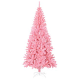 Vidaxl kunstkerstboom met standaard 240 cm pvc roze - afbeelding 2