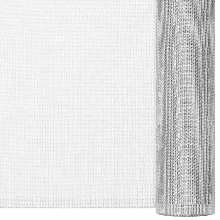 Vidaxl gaas 60x2000 cm aluminium zilverkleurig