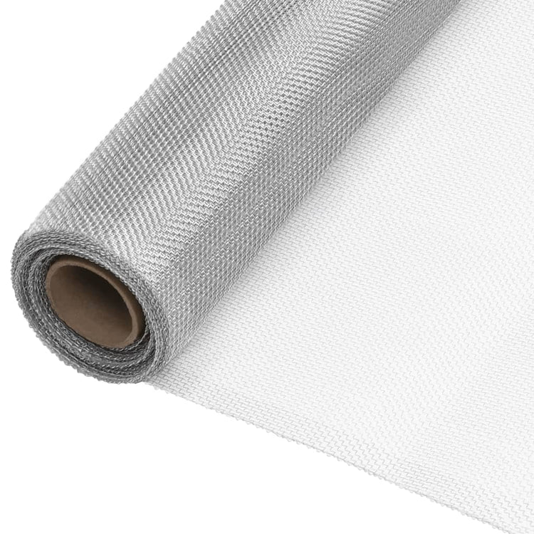 Vidaxl gaas 80x1000 cm aluminium zilverkleurig